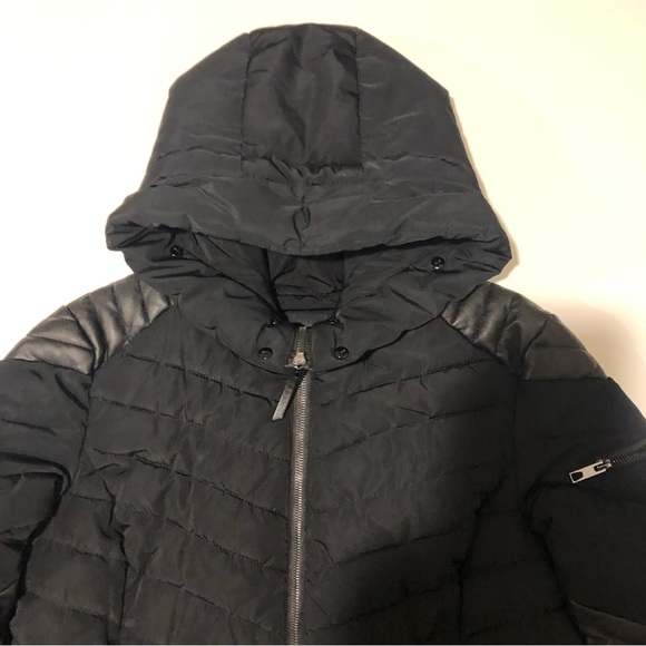 Novelti Long Puffer Coat Womens size Medium Black - Picture 5 of 14